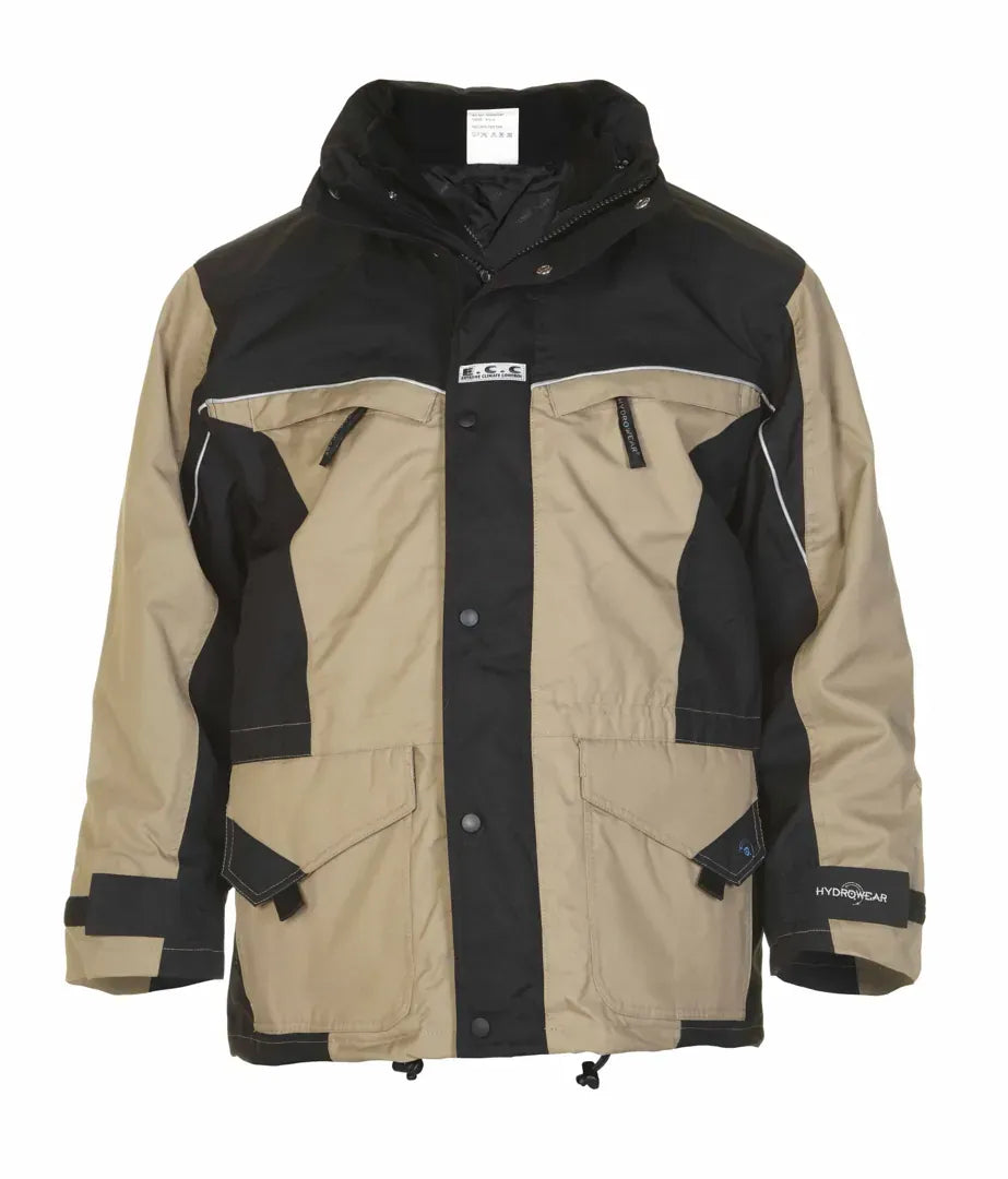Parka Kleve, zwart - kaki