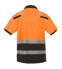 Polo Thorne, fluor oranje - zwart