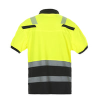 Polo Thorne, fluor geel - zwart