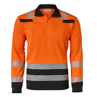 Polo L.M Tanna, fluor oranje - zwart