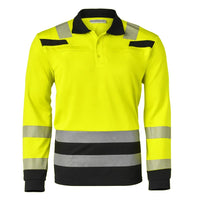 Polo L.M Tanna, fluor geel - zwart