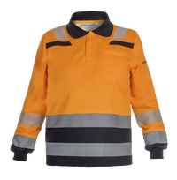 Sweater Tokio, fluor oranje - zwart