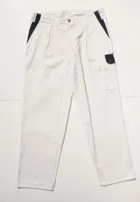 Werkbroek Peize, wit - marine
