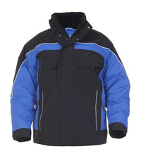 Winterjacket Rimini, zwart - korenblauw