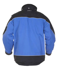 Winterjacket Rimini, zwart - korenblauw
