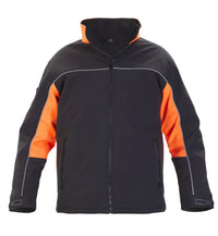 Softshell Rio, zwart - oranje
