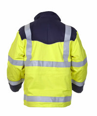 Multinorm Parka Milaan (art. 043401), fluor geel - marine