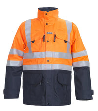 Multinorm Parka Miramas, fluor oranje - marine