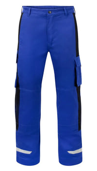 Multinorm Broek Monza, korenblauw - zwart