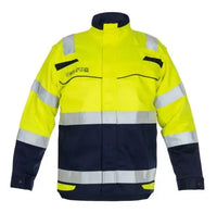 Multinorm Jack Medina, fluor geel - marine