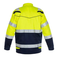 Multinorm Jack Medina, fluor geel - marine
