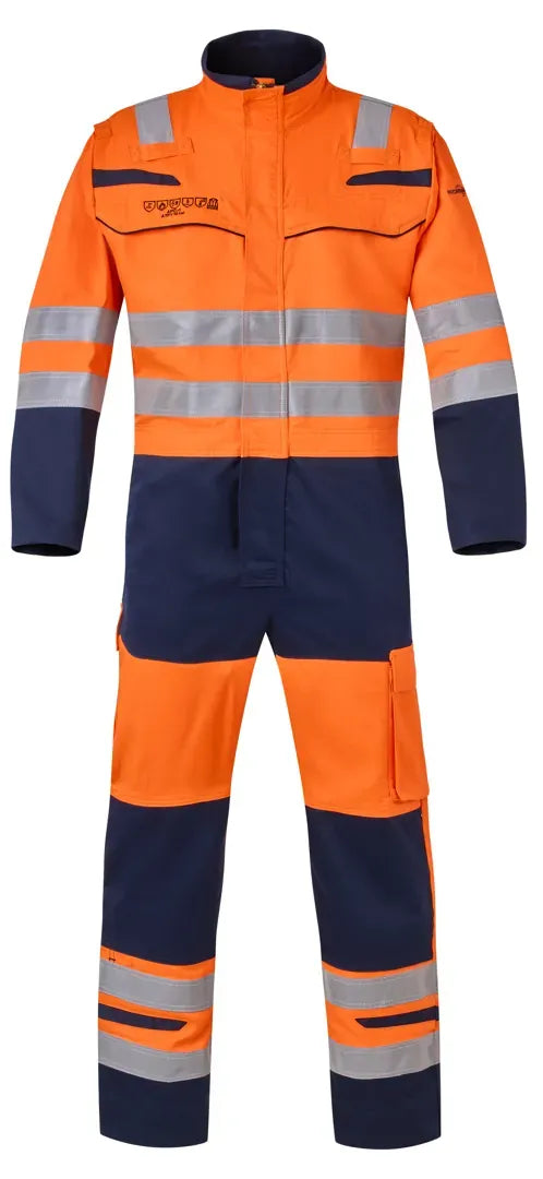 Multinorm Overall Minto, fluor oranje - marine