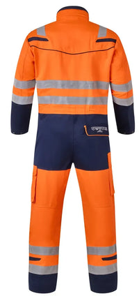 Multinorm Overall Minto, fluor oranje - marine