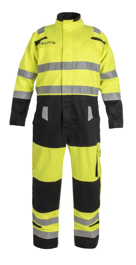 Multinorm Overall Mura, fluor geel - zwart