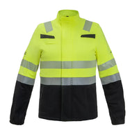 FR AST Fleece Macedonie, fluor geel - zwart