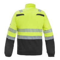 FR AST Fleece Macedonie, fluor geel - zwart