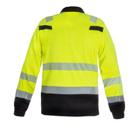 Sweatshirt Mauritius, fluor geel - zwart
