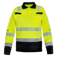 Sweatshirt Mauritius, fluor geel - zwart