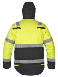 Multinorm Parka Matre, fluor geel - zwart