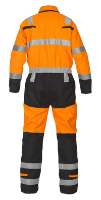 Multinorm Overall Meta, fluor oranje - zwart