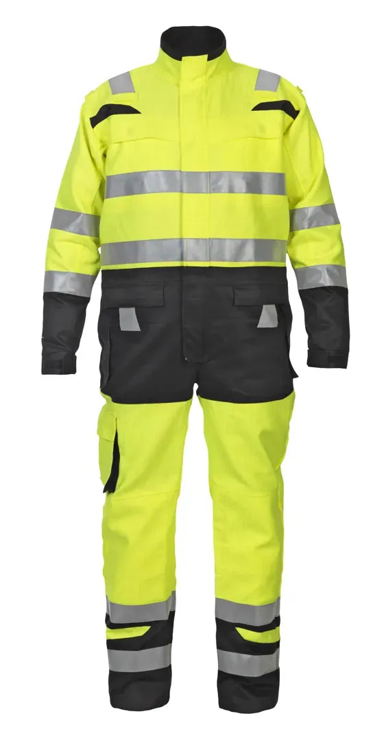Multinorm Overall Marsberg, fluor geel - zwart