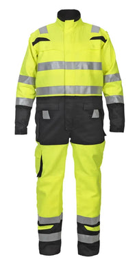 Multinorm Overall Marsberg, fluor geel - zwart