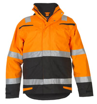 Multinorm Parka March, fluor oranje - zwart