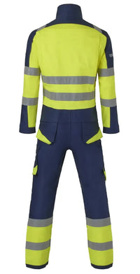 Multinorm Overall Johnson, marine - fluor geel