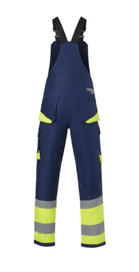 Multinorm Am Overall Joplin, marine - fluor geel