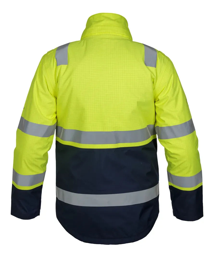 Parka Jester, fluor geel - marine