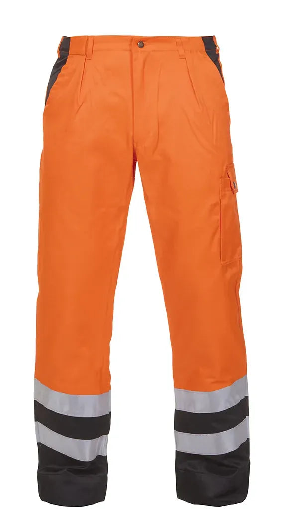Winterbroek Hamburg, fluor oranje - zwart