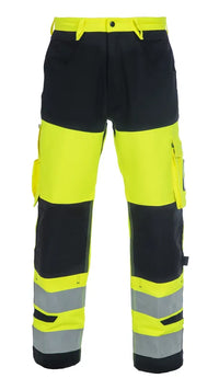 EN 20471 Broek Hertford, fluor geel - zwart