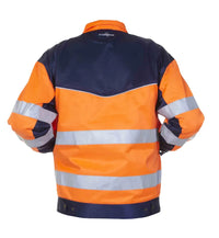 EN 20471 Jack Hengelo, fluor oranje - marine