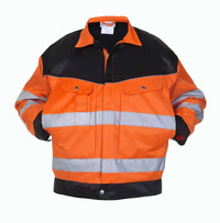 EN 20471 Jacket Hull, fluor oranje - zwart