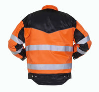 EN 20471 Jacket Hull, fluor oranje - zwart