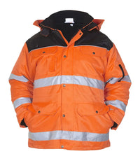 EN 20471 Parka Heerlen, fluor oranje - zwart