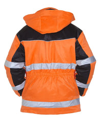 EN 20471 Parka Heerlen, fluor oranje - zwart