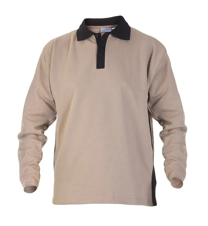 Sweater Tegelen, kaki - zwart