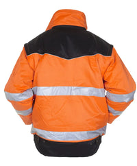 EN 20471 Pilotjack Halifax, fluor oranje - zwart