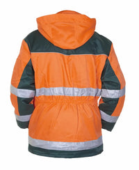 EN 20471 Parka Lissabon, fluor oranje - groen