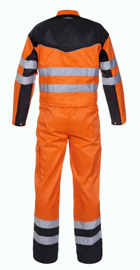 EN 20471 Overall Hamilton, fluor oranje - zwart