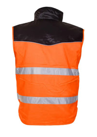 EN 20471 Bodywarmer Hoorn, fluor oranje - zwart