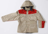 Parka Peest, kaki - rood