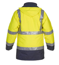 EN 20471 Parka Apollo, fluor geel - marine