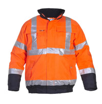 EN 20471 Jack Helios, fluor oranje - marine