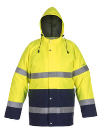 Sns Parka Unna, fluor geel - marine