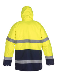 Sns Parka Unna, fluor geel - marine