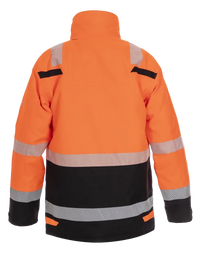 EN 20471 Parka Utah, fluor oranje - zwart
