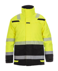 EN 20471 Parka Utah, fluor geel - zwart