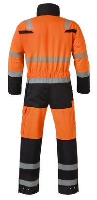 Winteroverall Ubbena, fluor oranje - zwart